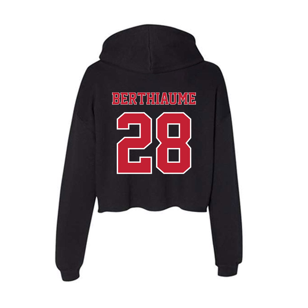 UW River Falls - NCAA Women's Lacrosse : Natasha Berthiaume - Women's Crop Fleece Hoodie-1