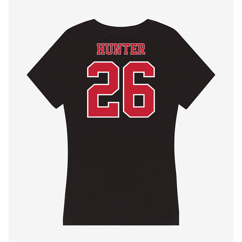 UW River Falls - NCAA Women's Lacrosse : Mia Hunter - Women's V-Neck T-Shirt-1