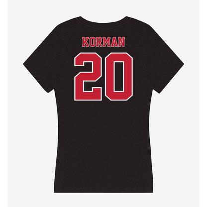 UW River Falls - NCAA Men's Ice Hockey : Parker Korman - Women's V-Neck T-Shirt-1