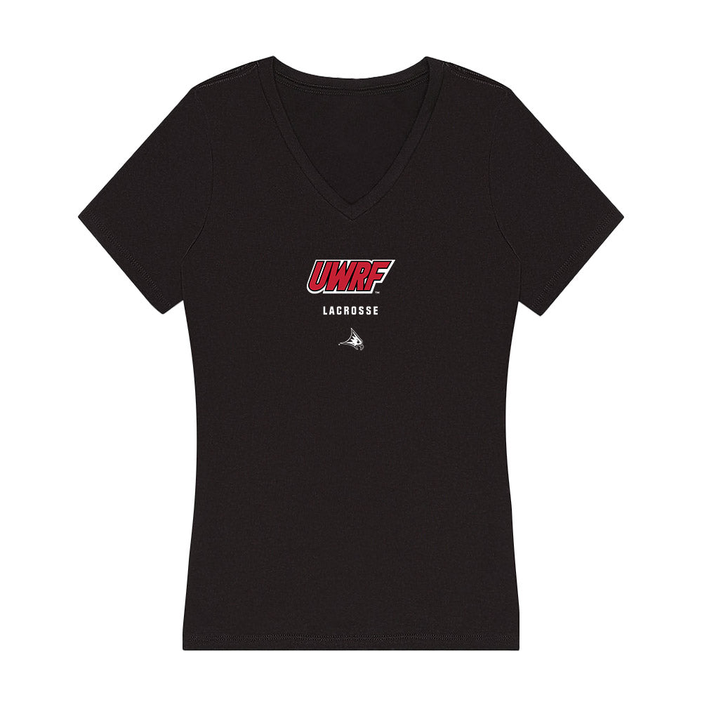 UW River Falls - NCAA Women's Lacrosse : Natasha Berthiaume - Women's V-Neck T-Shirt-0