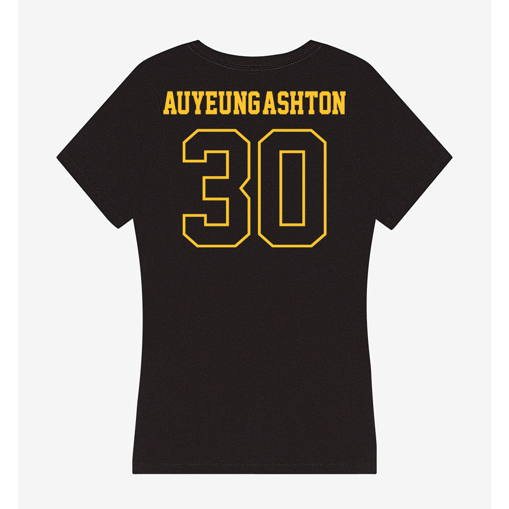 Northern Michigan - NCAA Men's Ice Hockey : Oliver Auyeung-Ashton - Women's V-Neck T-Shirt-1