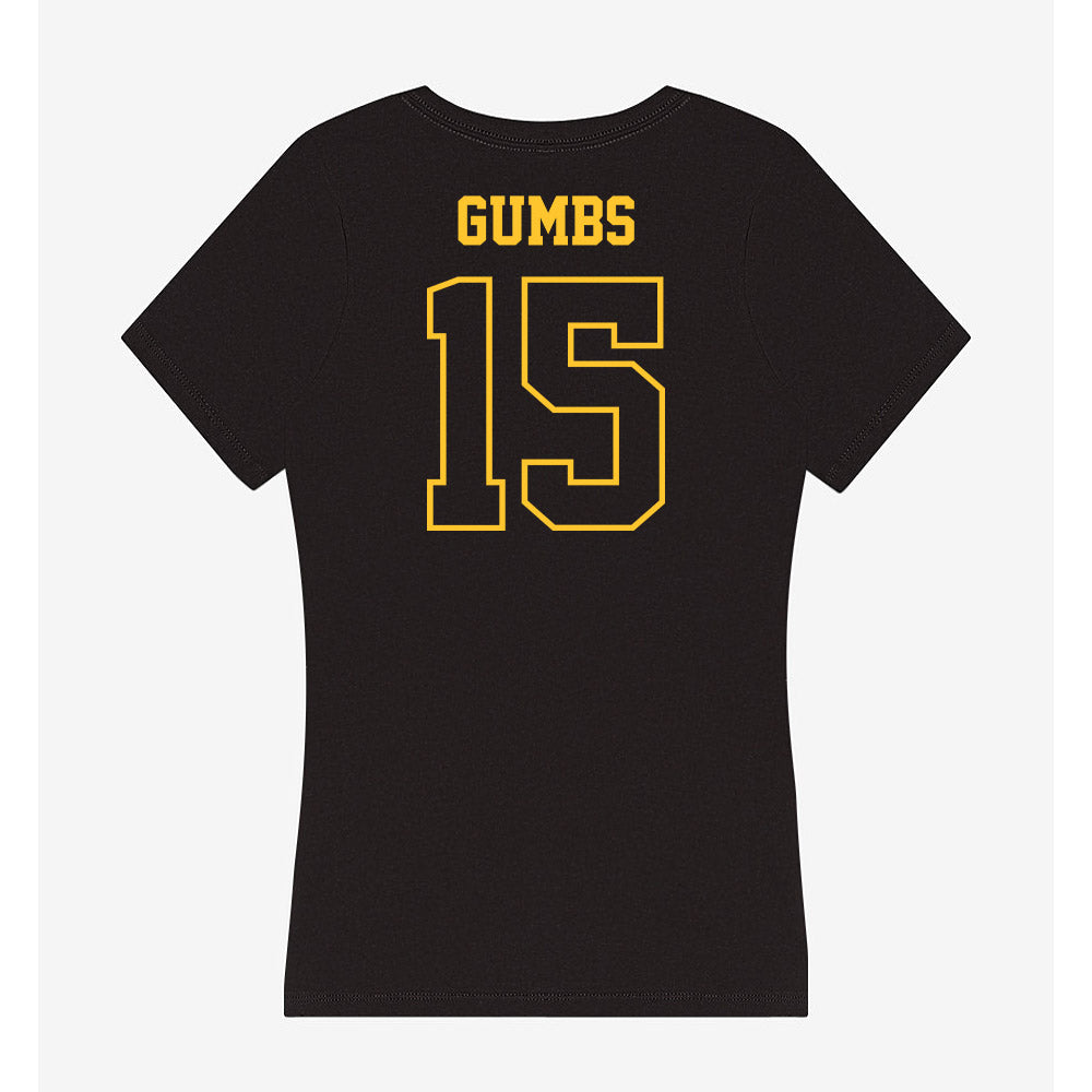 Northern Michigan - NCAA Men's Soccer : Davian Gumbs - Women's V-Neck T-Shirt-1
