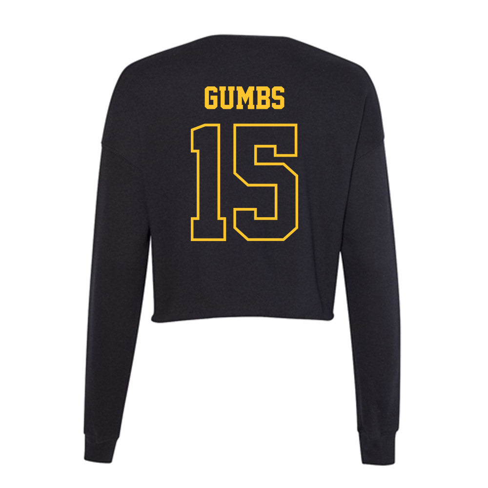 Northern Michigan - NCAA Men's Soccer : Davian Gumbs - Women's Cropped Crew Fleece-1