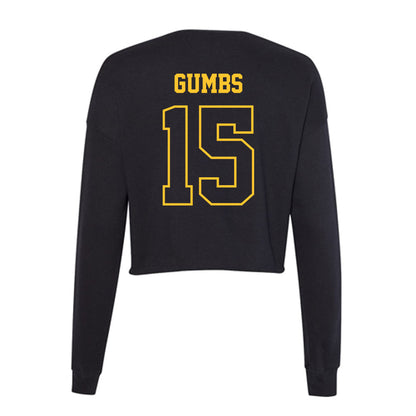 Northern Michigan - NCAA Men's Soccer : Davian Gumbs - Women's Cropped Crew Fleece-1