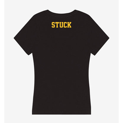 Northern Michigan - NCAA Football : Domanic Stuck - Women's V-Neck T-Shirt-1
