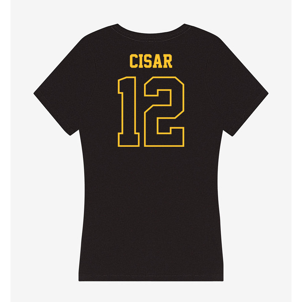Northern Michigan - NCAA Men's Ice Hockey : Peter Cisar - Women's V-Neck T-Shirt-1