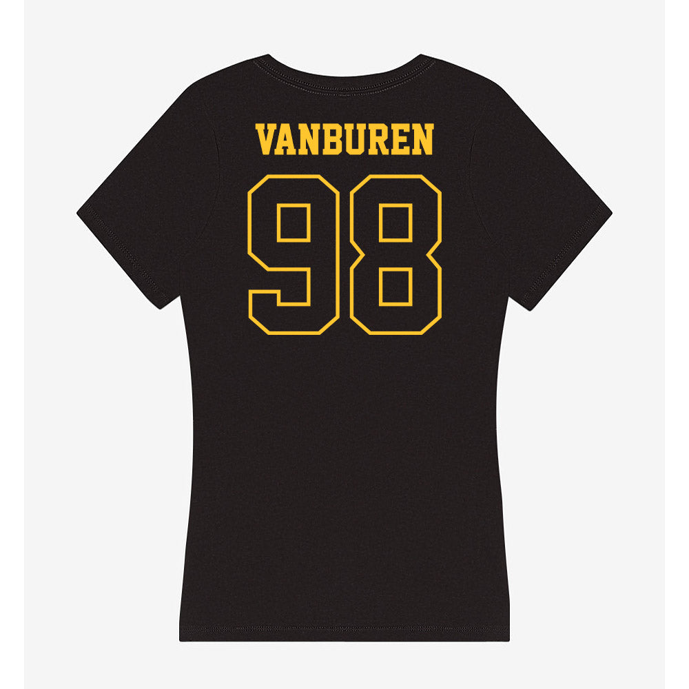 Northern Michigan - NCAA Football : Eli VanBuren - Women's V-Neck T-Shirt-1