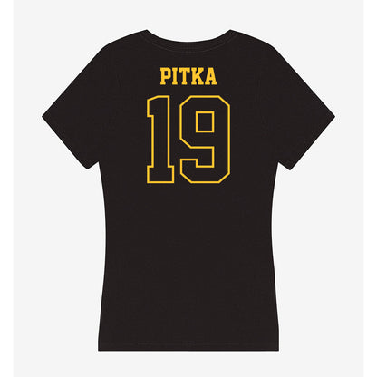 Northern Michigan - NCAA Men's Ice Hockey : Tobias Pitka - Women's V-Neck T-Shirt-1