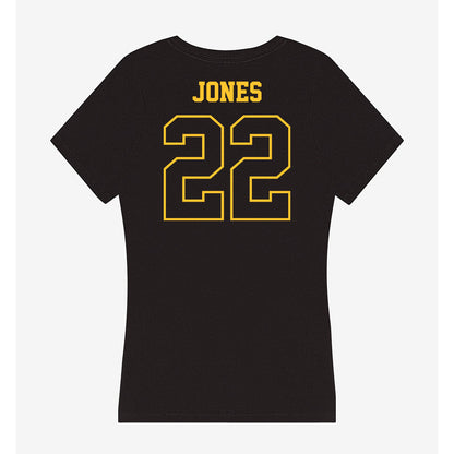 Northern Michigan - NCAA Football : Isaiah Jones - Women's V-Neck T-Shirt-1