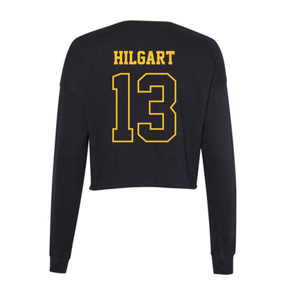 Northern Michigan - NCAA Football : Brady Hilgart - Women's Cropped Crew Fleece-1
