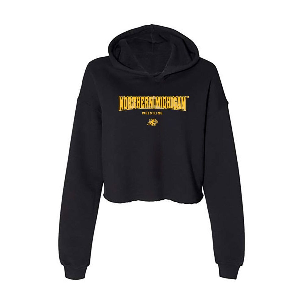 Northern Michigan - NCAA Women's Wrestling : Jamie Cook - Women's Crop Fleece Hoodie-0