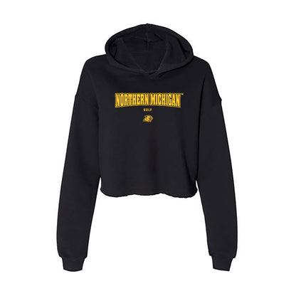 Northern Michigan - NCAA Men's Golf : Levi Pennala - Women's Crop Fleece Hoodie-0