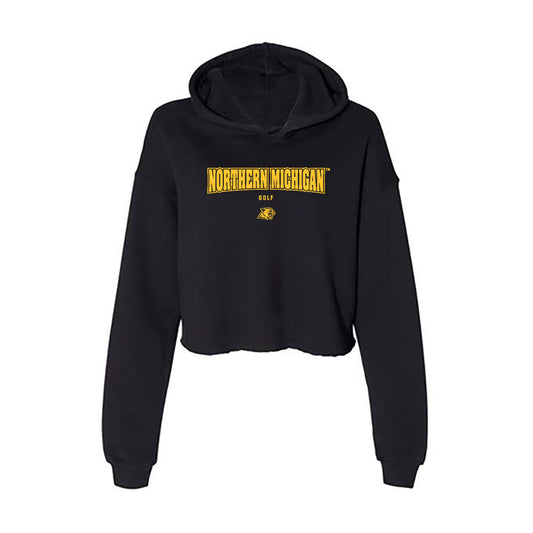 Northern Michigan - NCAA Men's Golf : Levi Pennala - Women's Crop Fleece Hoodie-0