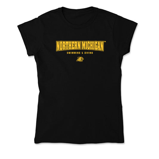 Northern Michigan - NCAA Men's Swimming & Diving : Sebastian Ritsema - Soft Style Women’s T-Shirt-0