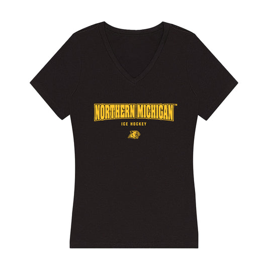  - NCAA Men's Ice Hockey : Tanner Latsch - Women's V-Neck T-Shirt-0