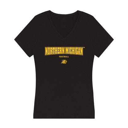Northern Michigan - NCAA Football : Carson Fieck - Women's V-Neck T-Shirt-0