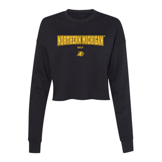 Northern Michigan - NCAA Women's Golf : Abigail Luke - Women's Cropped Crew Fleece-0
