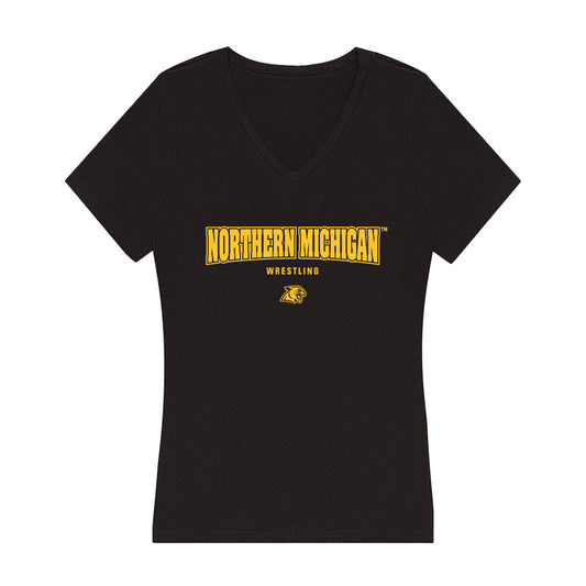 Northern Michigan - NCAA Wrestling : Alissa Caltagirone - Women's V-Neck T-Shirt-0