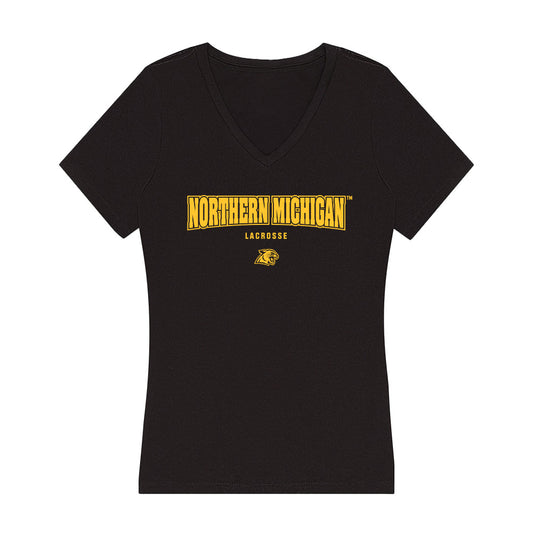 Northern Michigan - NCAA Women's Lacrosse : Hannah Clark - Women's V-Neck T-Shirt-0