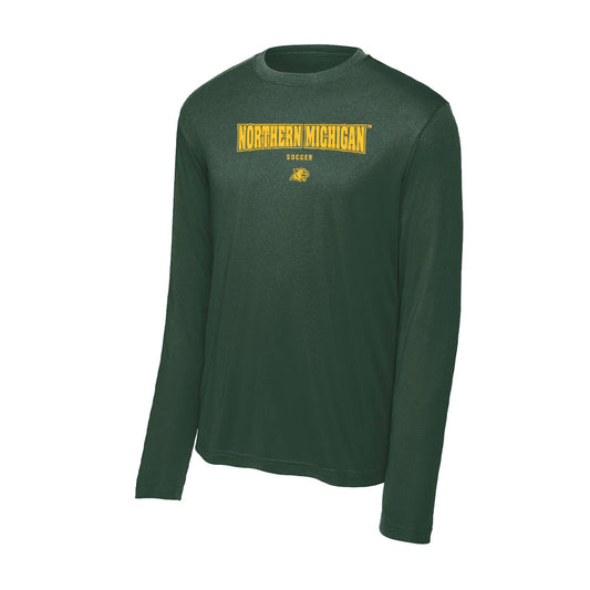 Northern Michigan - NCAA Men's Soccer : Davian Gumbs - Activewear Long Sleeve T-Shirt-0