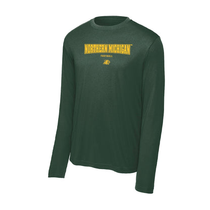 Northern Michigan - NCAA Football : Eli VanBuren - Activewear Long Sleeve T-Shirt-0