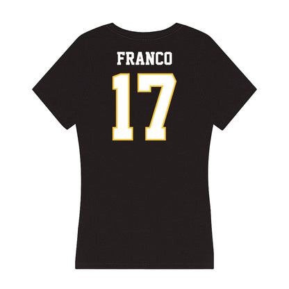 PLU - NCAA Softball : Arianna Franco - Women's V-Neck T-Shirt-1