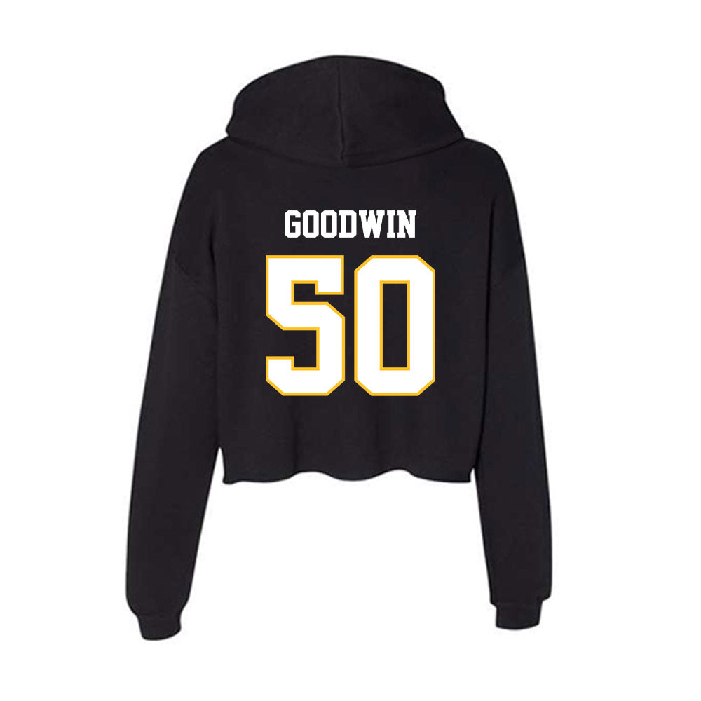 PLU - NCAA Football : Anthony Goodwin - Women's Crop Fleece Hooded Sweatshirt-1
