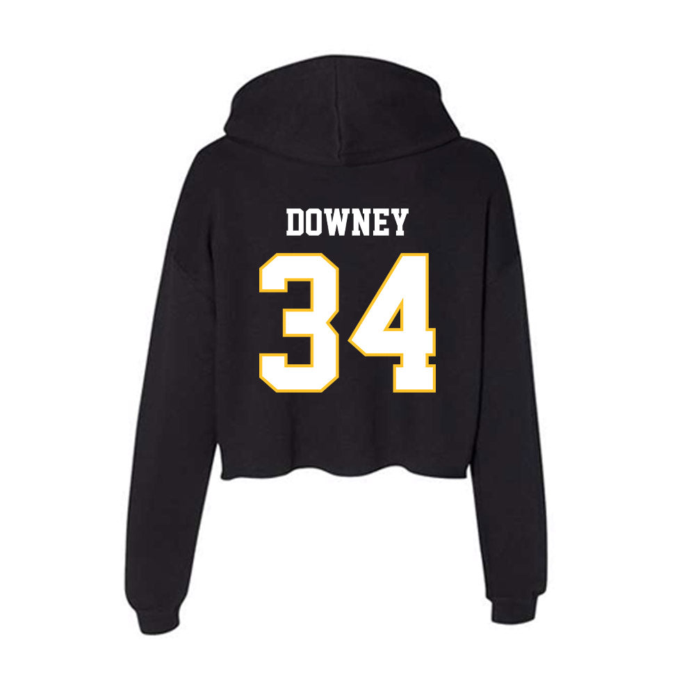 PLU - NCAA Football : Landen Downey - Women's Crop Fleece Hoodie-1