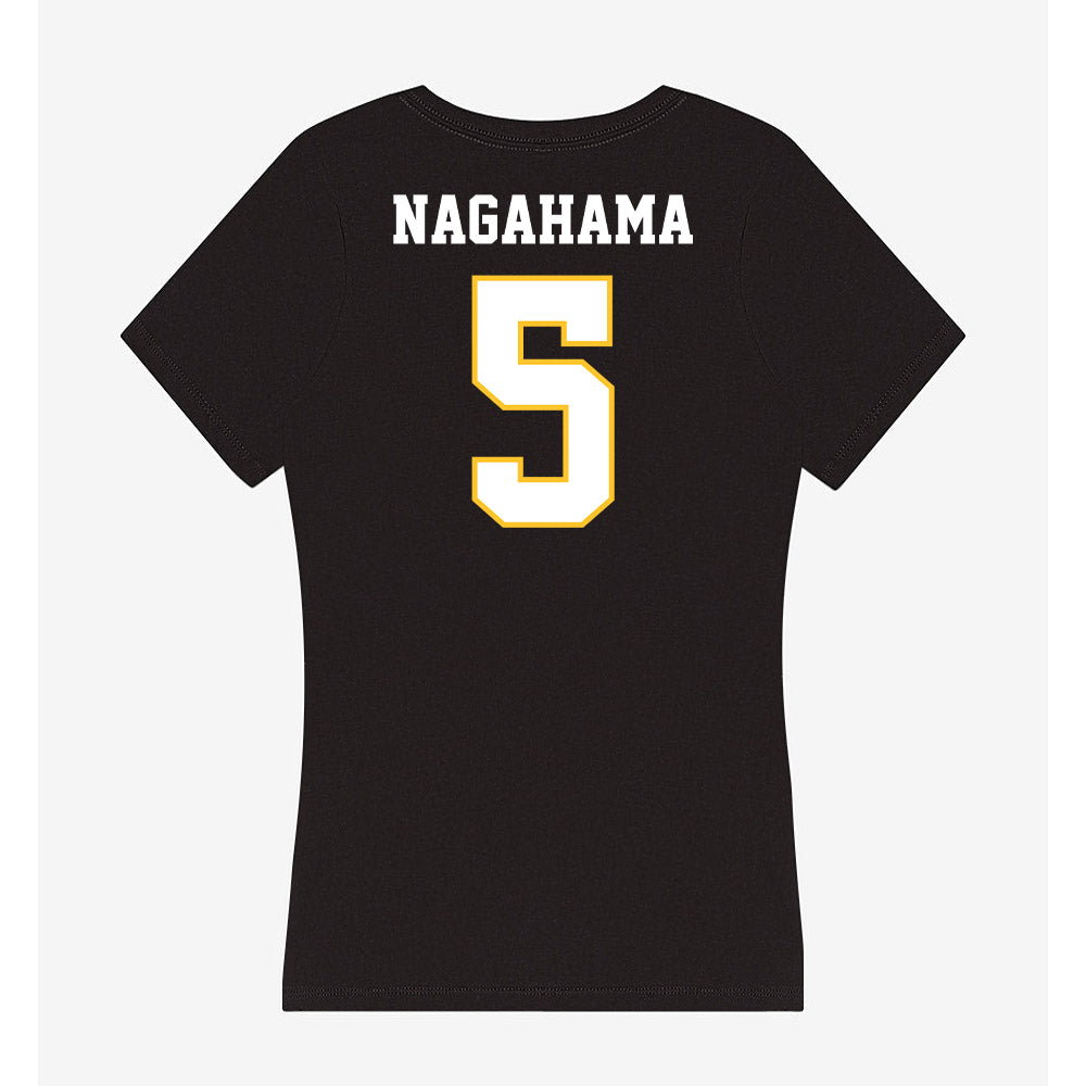 PLU - NCAA Men's Soccer : Hiro Nagahama - Women's V-Neck T-Shirt-1