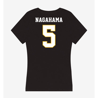 PLU - NCAA Men's Soccer : Hiro Nagahama - Women's V-Neck T-Shirt-1