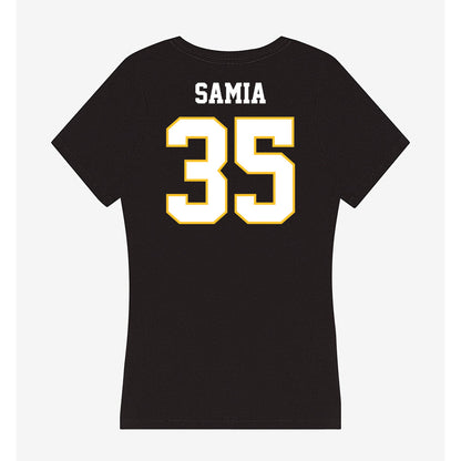 PLU - NCAA Football : Marcus-John Samia - Women's V-Neck T-Shirt-1