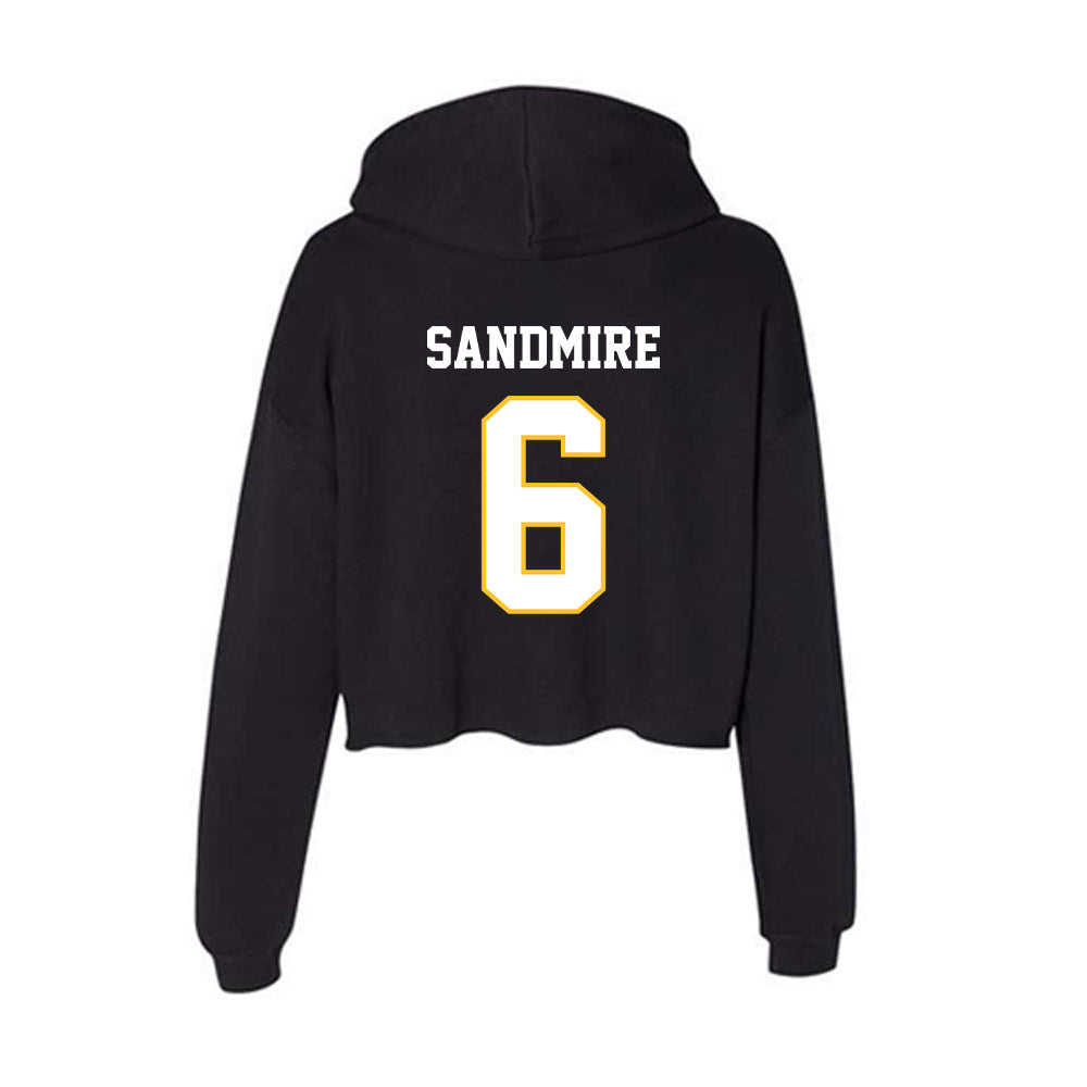 PLU - NCAA Women's Soccer : Morgan Sandmire - Women's Crop Fleece Hoodie-1