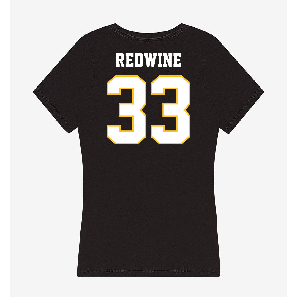 PLU - NCAA Softball : Aby Redwine - Women's V-Neck T-Shirt-1
