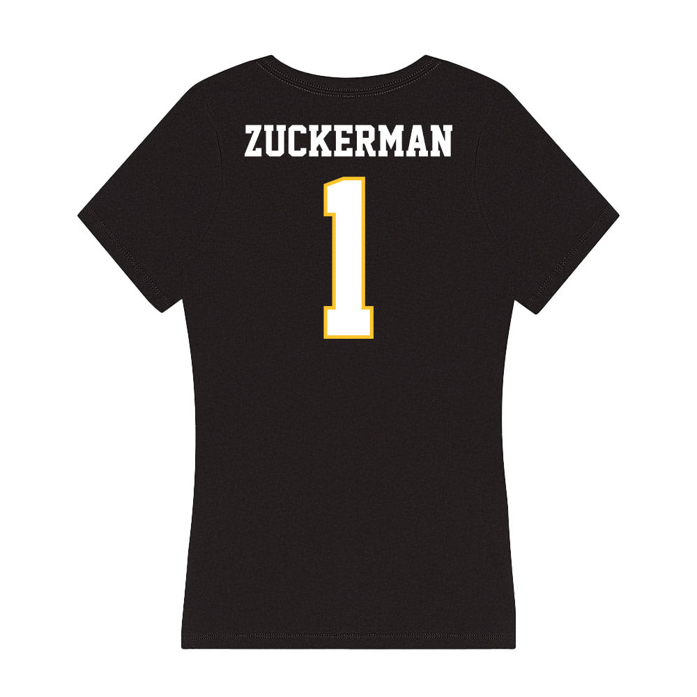 PLU - NCAA Men's Basketball : Zach Zuckerman - Women's V-Neck T-Shirt-1