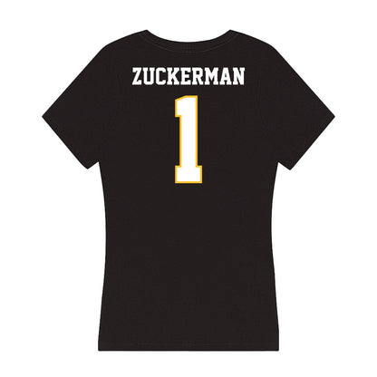 PLU - NCAA Men's Basketball : Zach Zuckerman - Women's V-Neck T-Shirt-1
