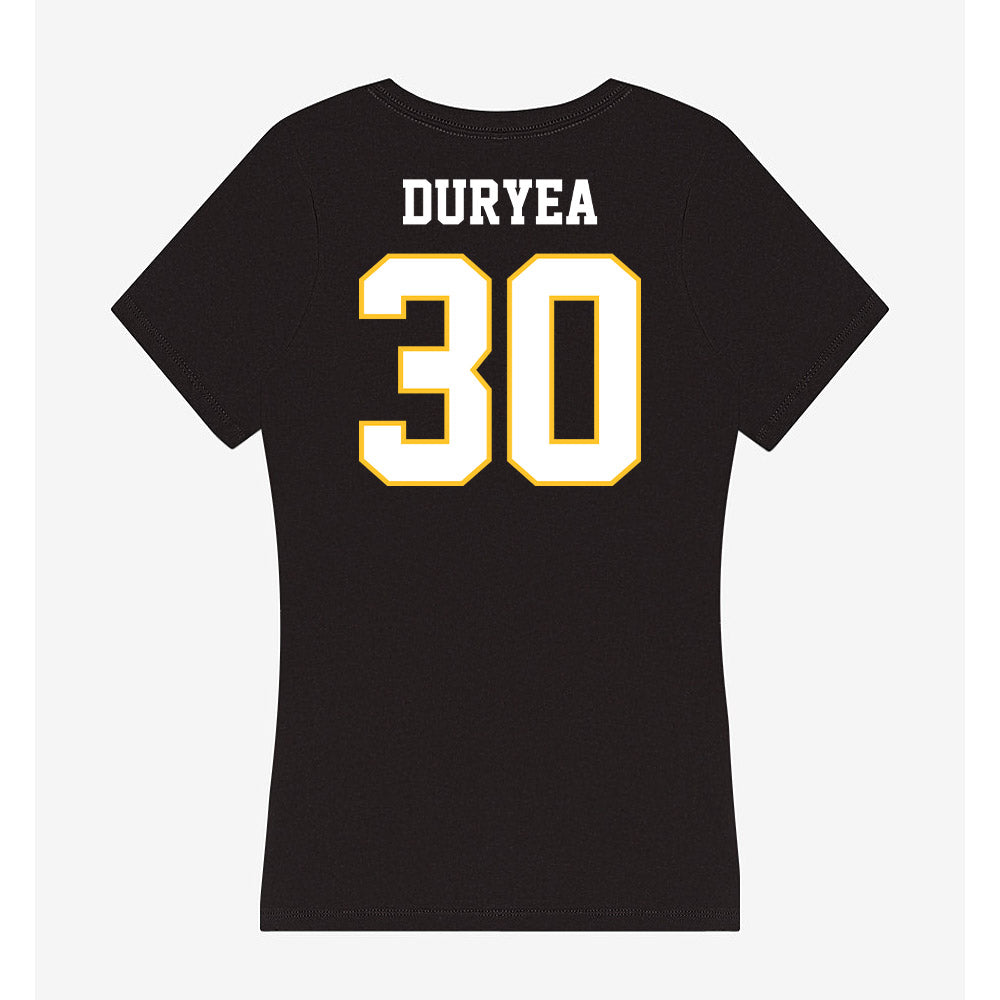 PLU - NCAA Softball : Fionna Duryea - Women's V-Neck T-Shirt-1