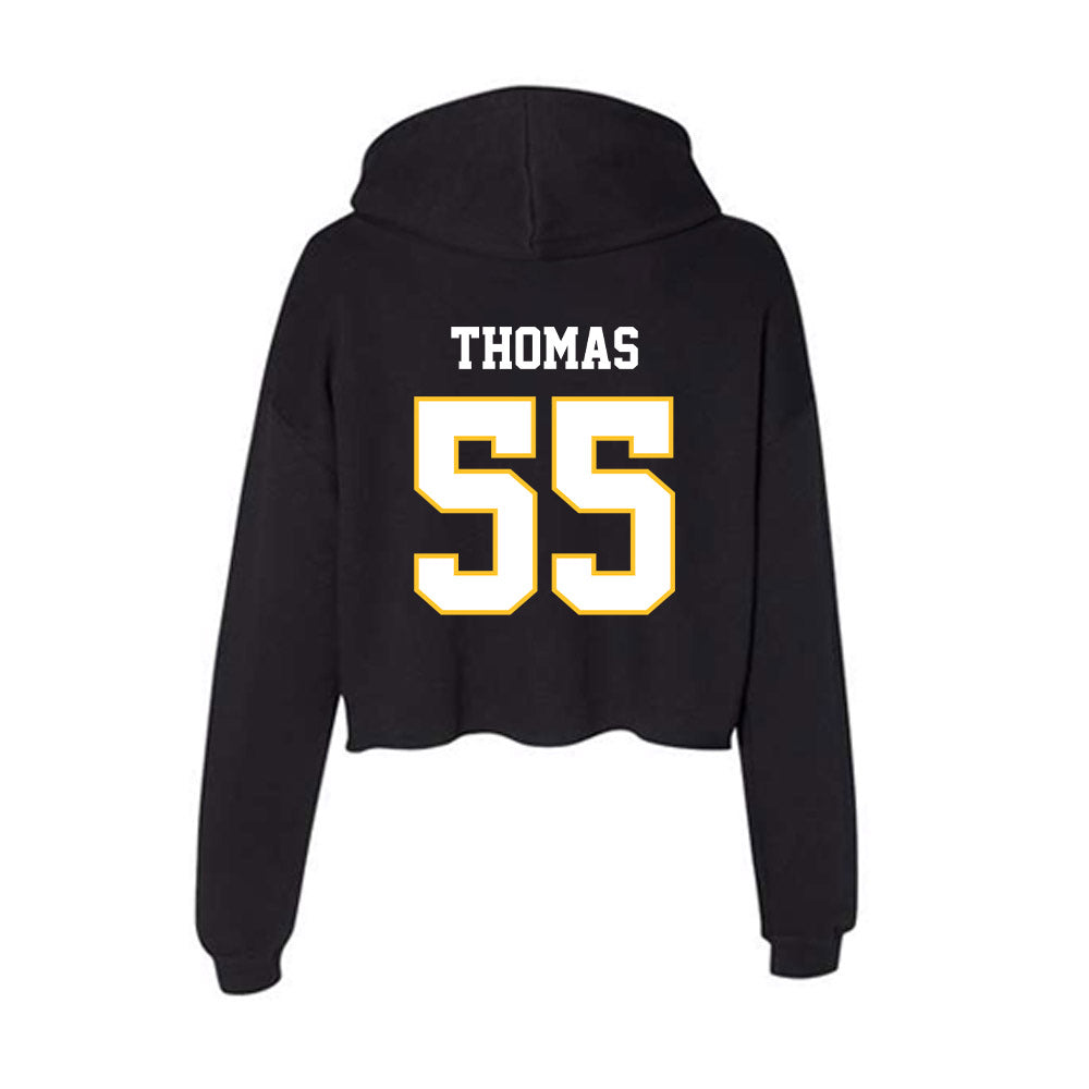 PLU - NCAA Men's Basketball : Christian Thomas - Women's Crop Fleece Hooded Sweatshirt-1