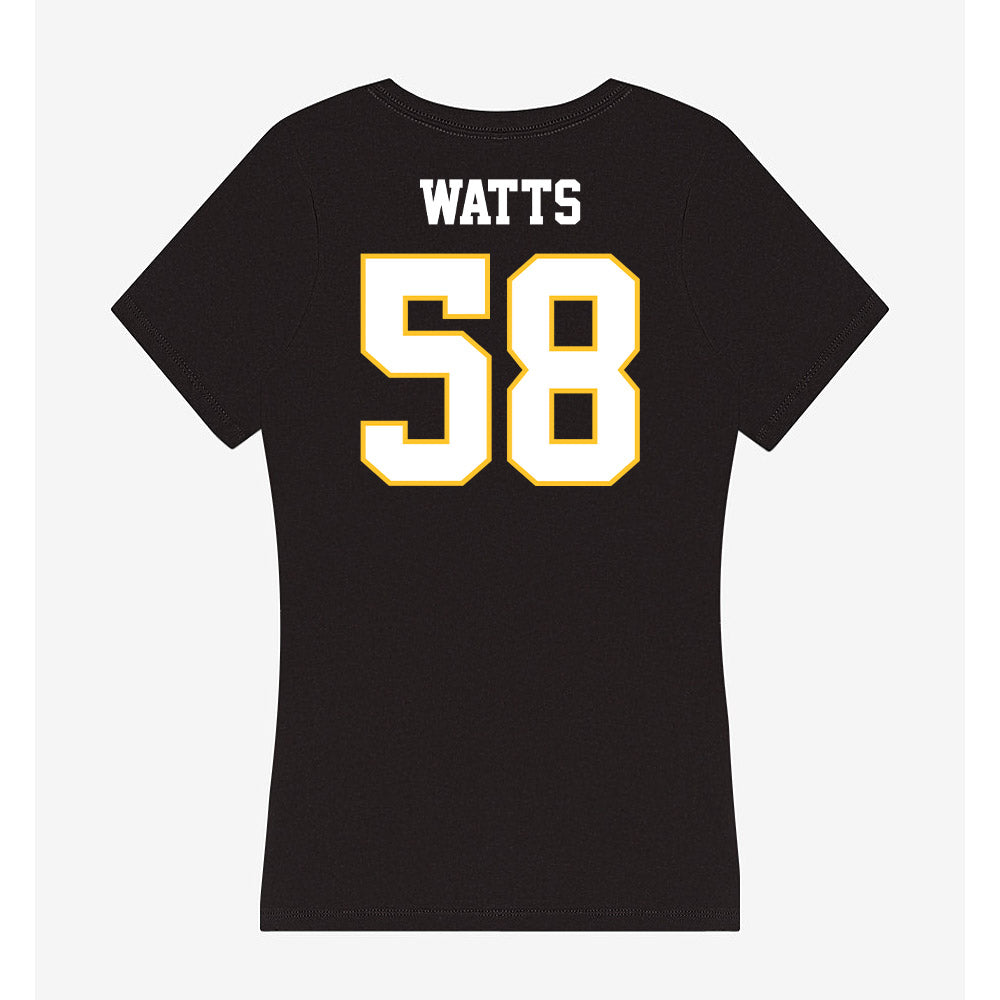PLU - NCAA Football : Kaden Watts - Women's V-Neck T-Shirt-1