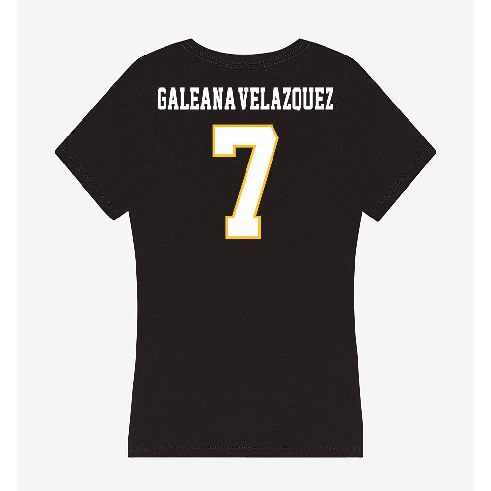 PLU - NCAA Football : Robert Galeana-Velazquez - Women's V-Neck T-Shirt-1