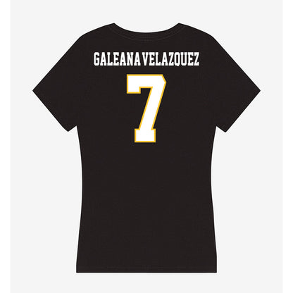 PLU - NCAA Football : Robert Galeana-Velazquez - Women's V-Neck T-Shirt-1