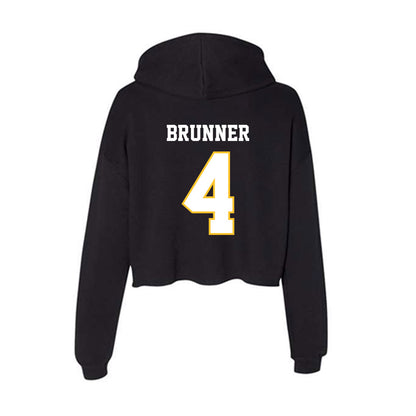 PLU - NCAA Men's Soccer : Ty Brunner - Women's Crop Fleece Hoodie-1