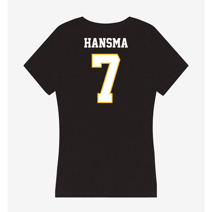 PLU - NCAA Women's Volleyball : Audrey Hansma - Women's V-Neck T-Shirt-1