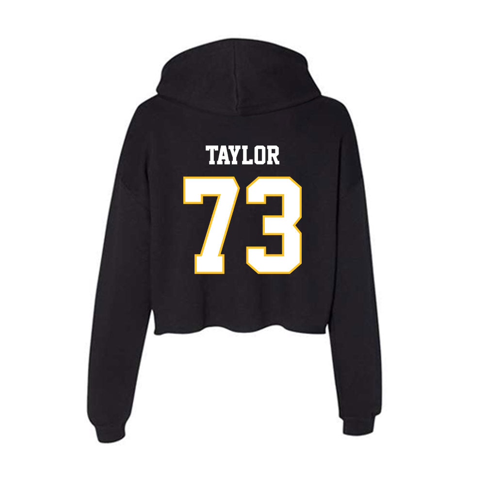 PLU - NCAA Football : Draven Taylor - Women's Crop Fleece Hoodie-1