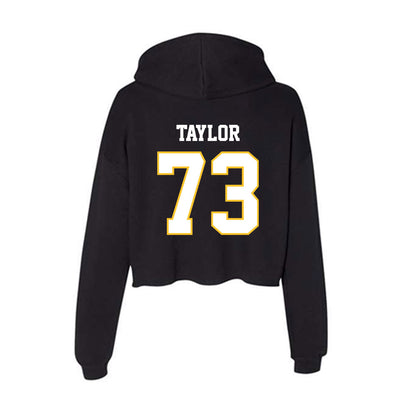 PLU - NCAA Football : Draven Taylor - Women's Crop Fleece Hoodie-1