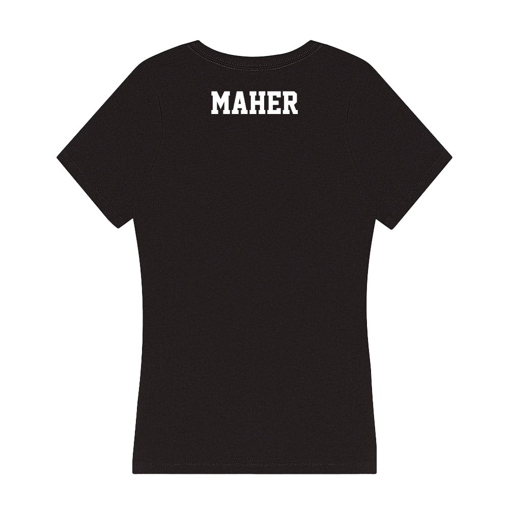 PLU - NCAA Women's Swimming & Diving : Riley Maher - Women's V-Neck T-Shirt-1