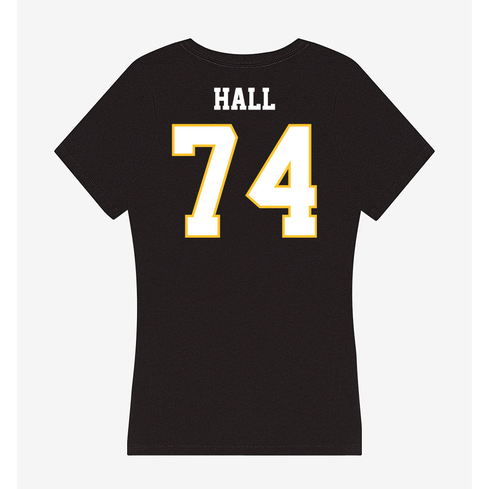 PLU - NCAA Football : Ethan Hall - Women's V-Neck T-Shirt-1