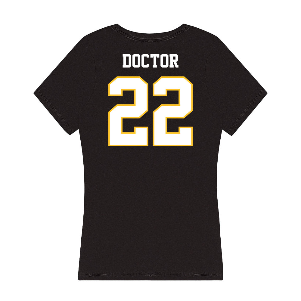  - NCAA Softball : Kamalani Doctor - Women's V-Neck T-Shirt-1