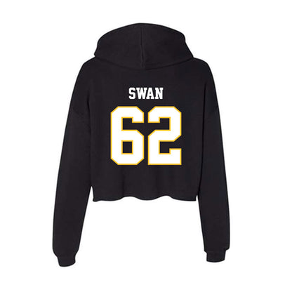 PLU - NCAA Football : Shane Swan - Women's Crop Fleece Hooded Sweatshirt-1