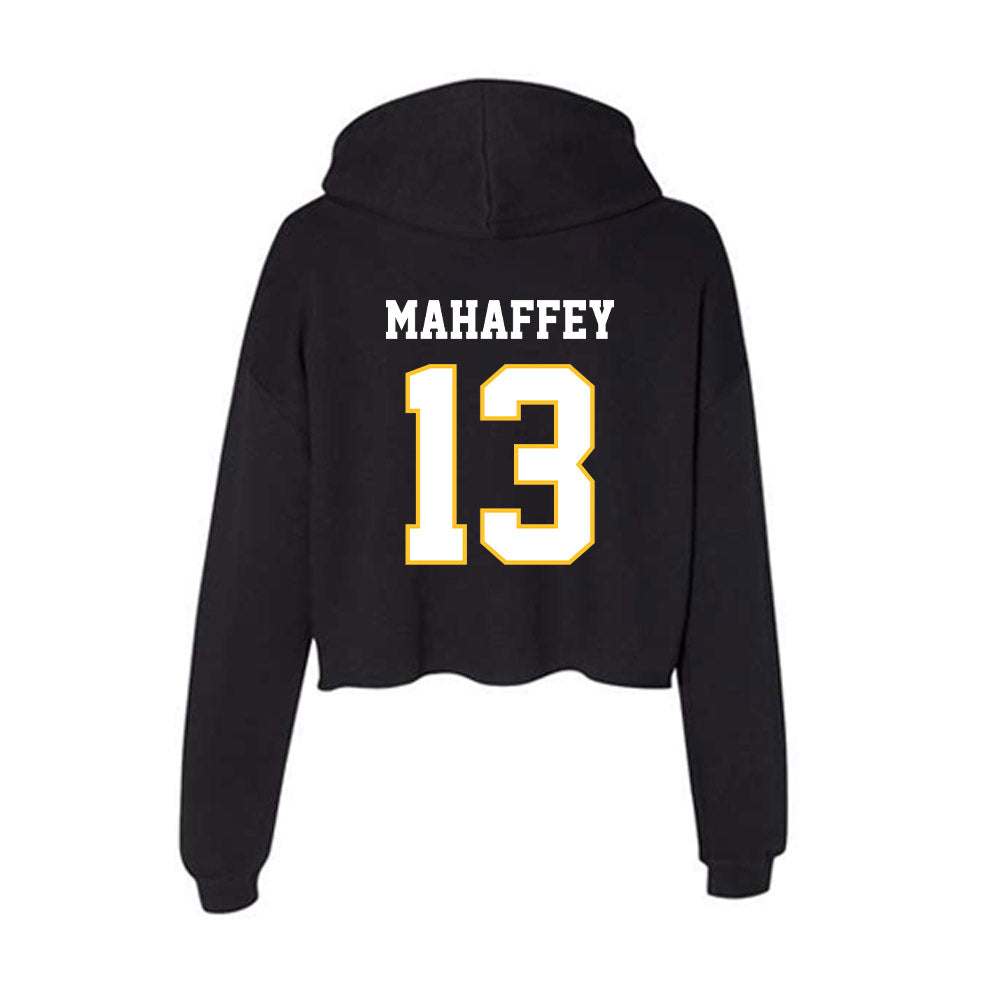 PLU - NCAA Football : Anthony Mahaffey - Women's Crop Fleece Hooded Sweatshirt-1