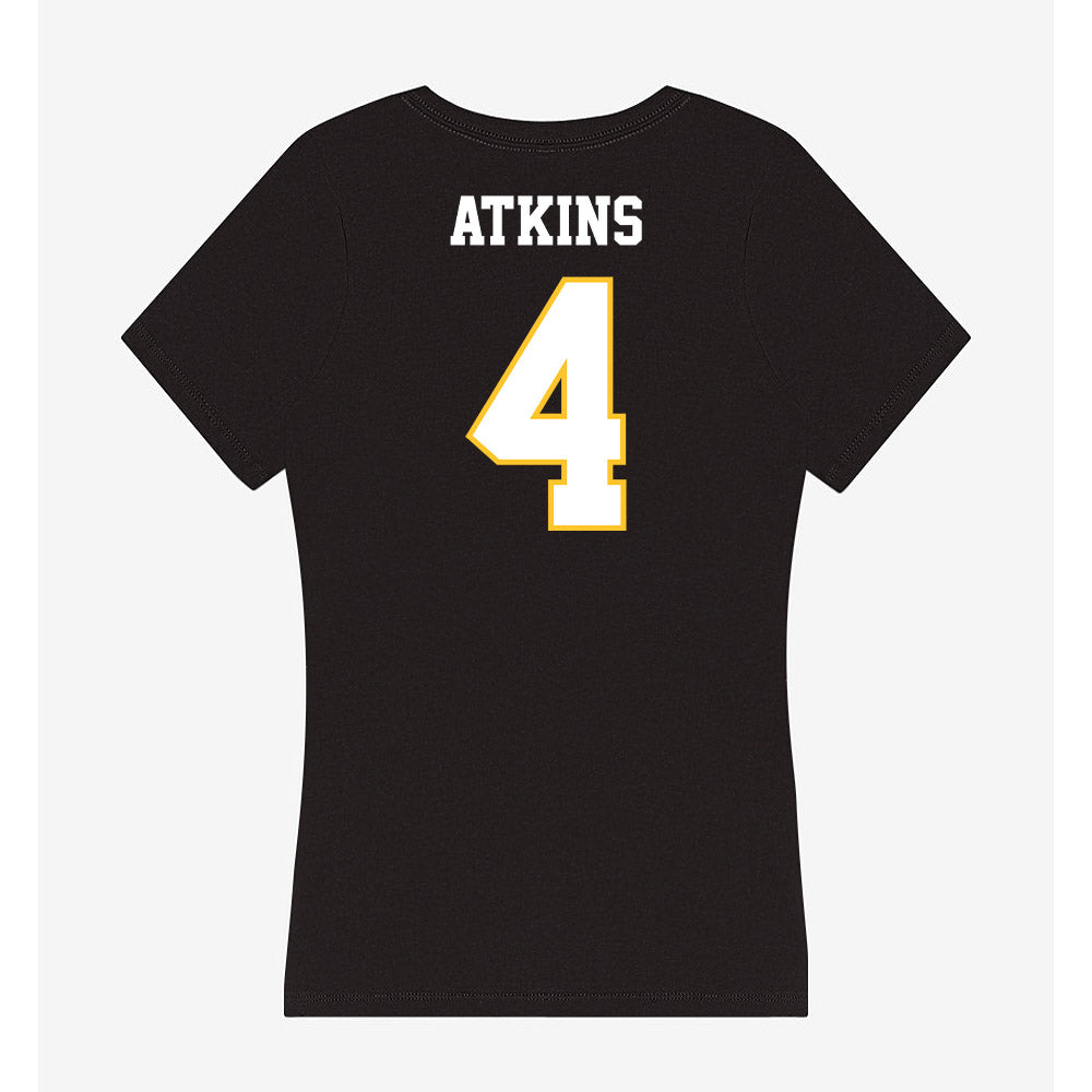 PLU - NCAA Women's Basketball : Lily Atkins - Women's V-Neck T-Shirt-1